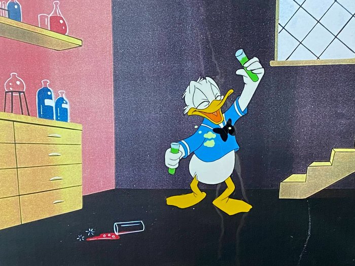 (Walt Disney, c. 1970s) - 1 Cellule d'animation originale de Donald Duck