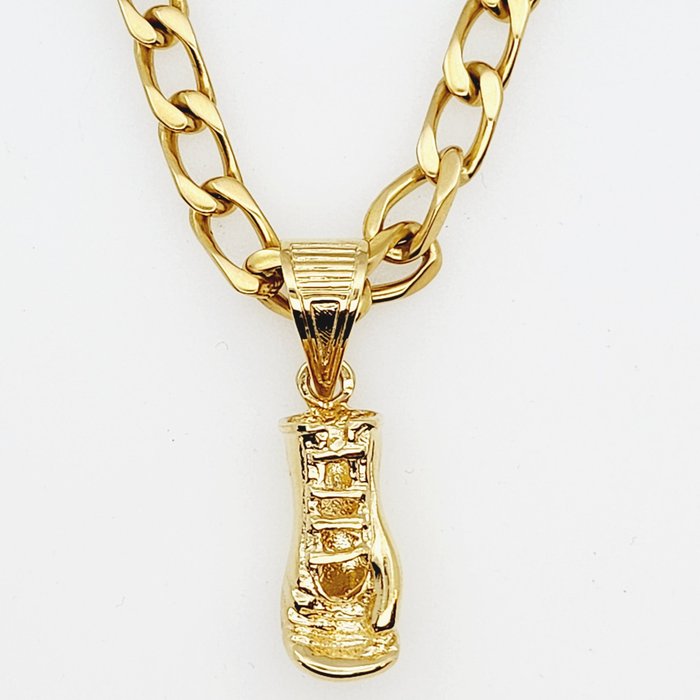 18 kt Guld - Halsband med hänge