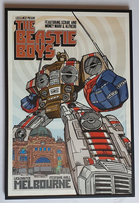 Beastie Boys, Rhys Cooper - Poster, Print - 2005 - 亲自亲笔签名, 带编号