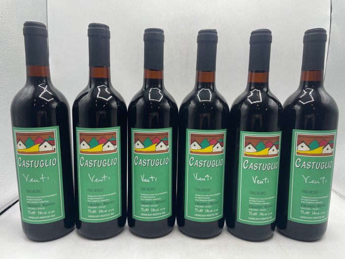 2020 Renzo Grasso Castuglio, Vino Rosso - Piedmont - 6 Bouteilles (0,75 L)