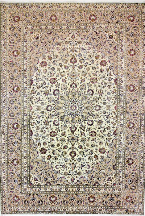 Kashan fijne kurkwol - Vloerkleed - 348 cm - 241 cm