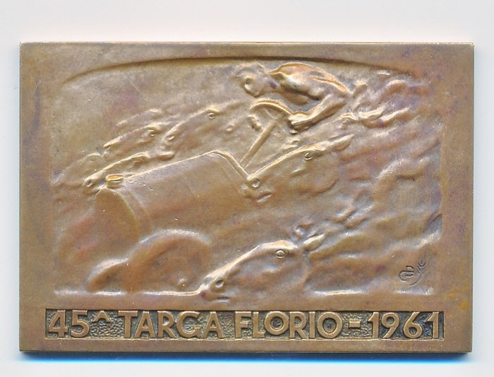 Nummerplaat (1) - Targa Florio - Targa della 45° Targa Florio del 1961. - 1960-1970