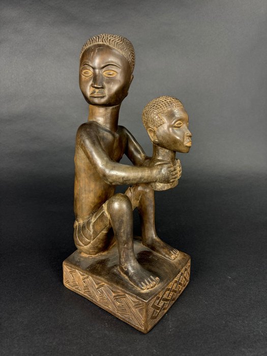 materniteit - Sculptură - Shoowa-Kuba - Congo