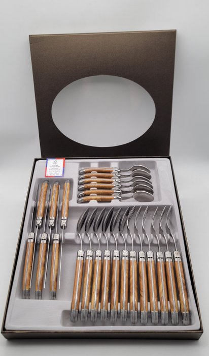Laguiole Jean Néron - Cutlery set (24) - Bakelite, Steel (stainless)