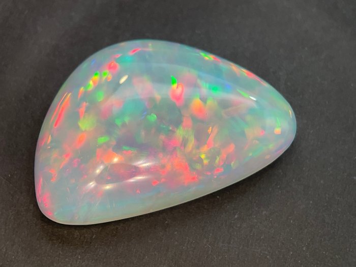 Wit + kleurenspel (levendig) Kristal opaal - 13.77 ct