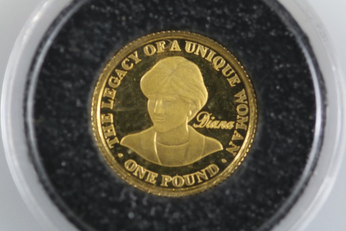 耿西，奧爾德尼島（皇家屬地）. 1 Pound 2007 Princess Diana, 1/25 Oz (.999) Proof
