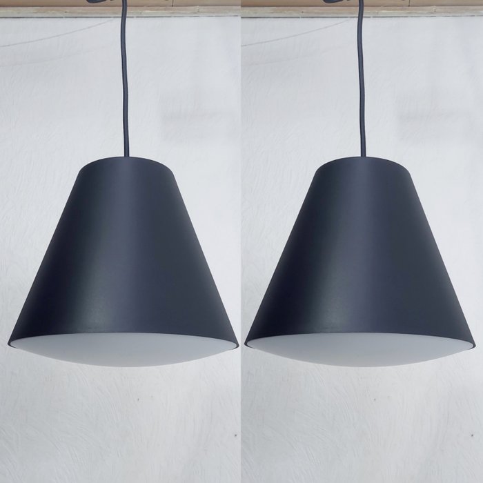 HAY Design - Mette Hay & Rolf Hay - Plafondlamp (2) - Zinklood 23 - Zwart - Staal