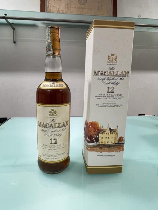 Macallan 12 years old - Original bottling  - b. slutten av 1990-tallet tidlig på 2000-tallet - 700ml