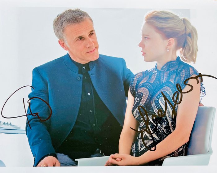 James Bond 007: Spectre - Double signed by Lea Seydoux and Christoph Waltz, with COA