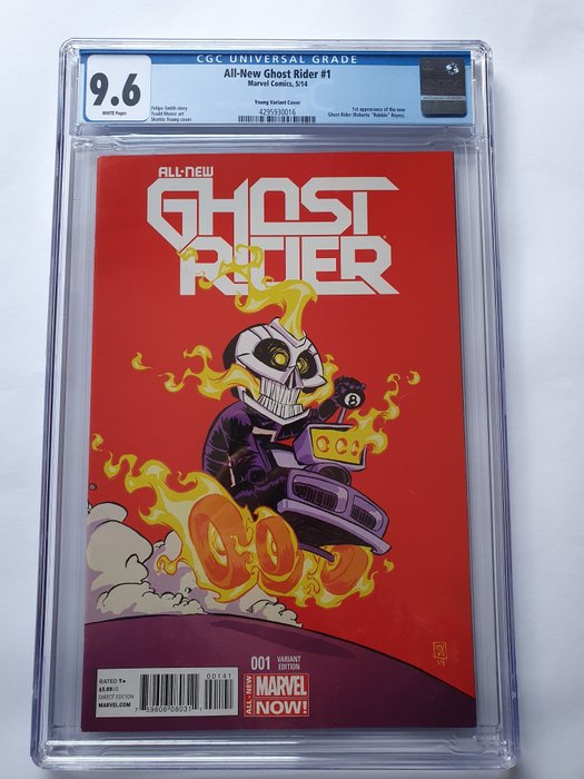 All New Ghost Rider #1 - Young Variant Cover - 1 Graded comic - 2014 - CGC 9.6