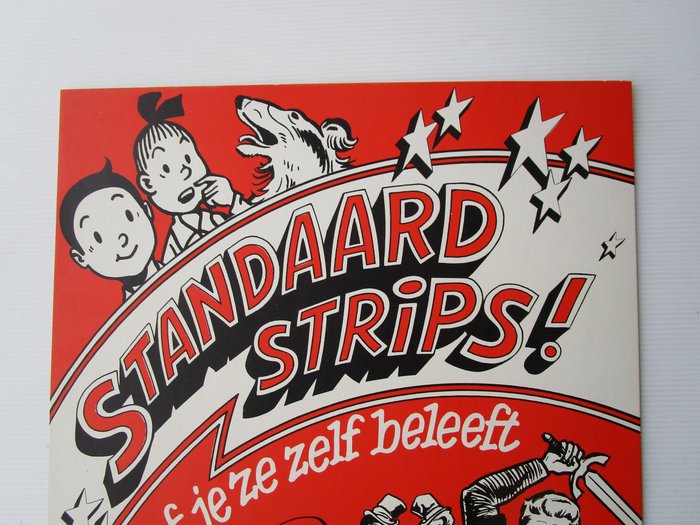 Suske en Wiske – Kartonnen publiciteit – Standaard strips – 1 pancarte