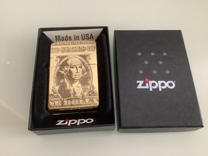 Zippo - One dollar - 袖珍打火機 - 黃銅
