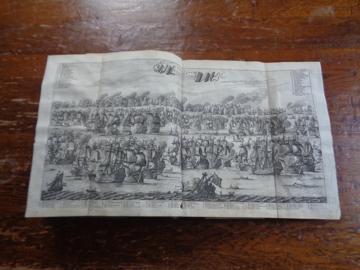 Gerard Brandt - Het leven en bedryf van den heere Michiel de Ruiter - grote kopergravures van Zeeslagen! - 1746