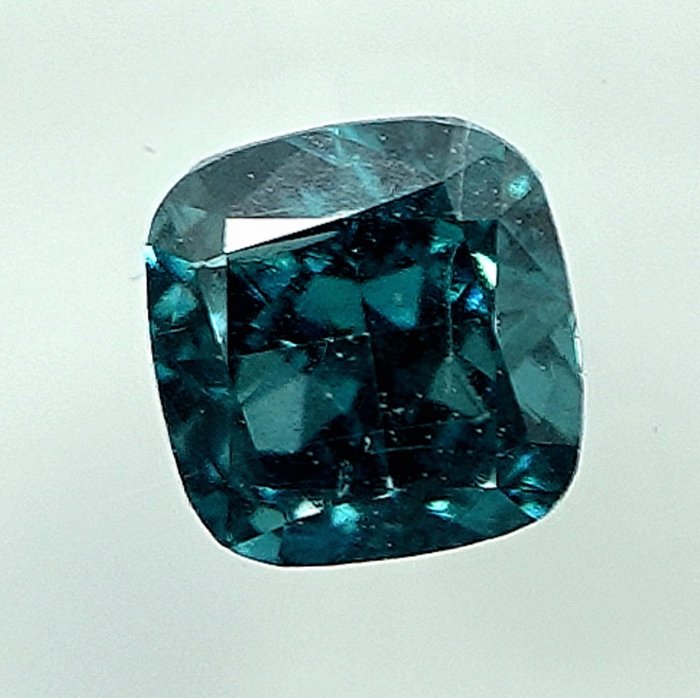 Diamante - 0.50 ct - Cojín - Fancy Intense Blue - SI2