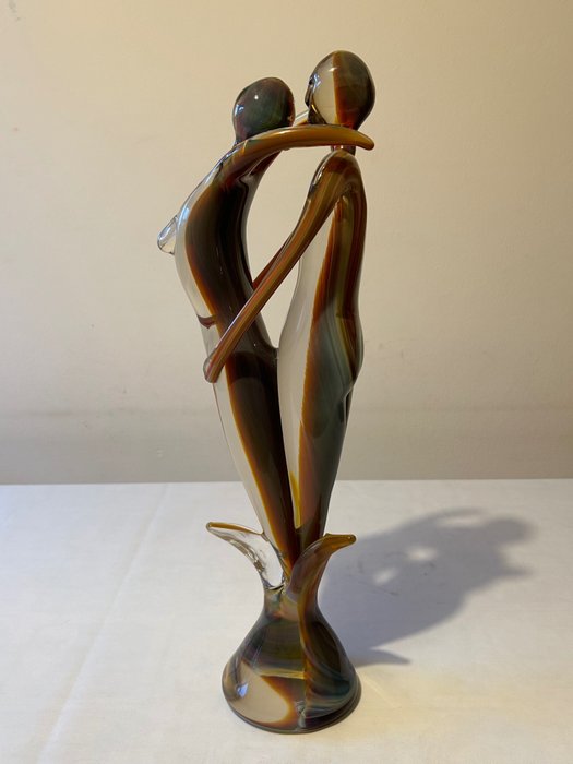 Ars Murano - 54 cm - 雕塑, Lovers - 54 cm - 玻璃