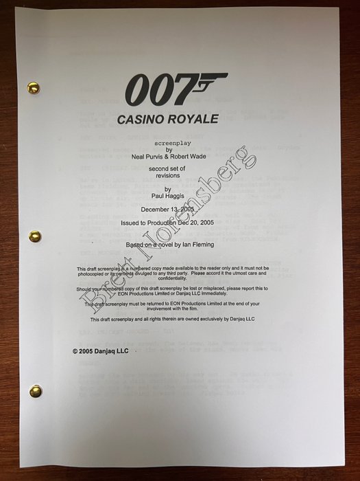 James Bond 007: Casino Royale, (2006) - Daniel Craig, Eva Green, Mads Mikkelsen, Judi Dench - MGM