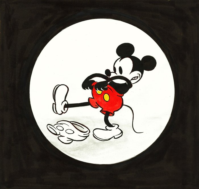 Tony Fernandez - Mickey Mouse Changing His Pants - Original Artwork