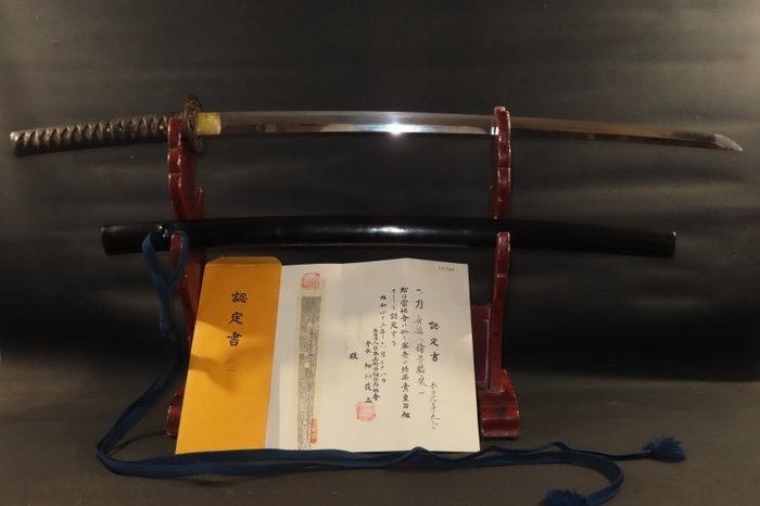 Katana - Tamahagane stål - Katana w/NBTHK Kicho Judgement paper ,Koshirae : A3-571 - Japan - Edo-perioden (1600-1868)