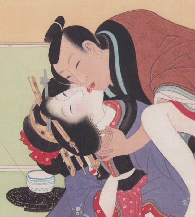 Shunga 春画 painting - Shōwa period (1926-89) - unknown - Japão