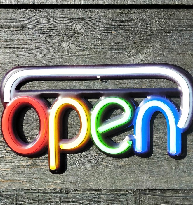 Wall decoration - open neon - Europe 
