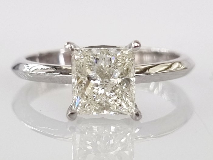 14 karat Hvitt gull - Forlovelsesring - 1.31 ct Diamant