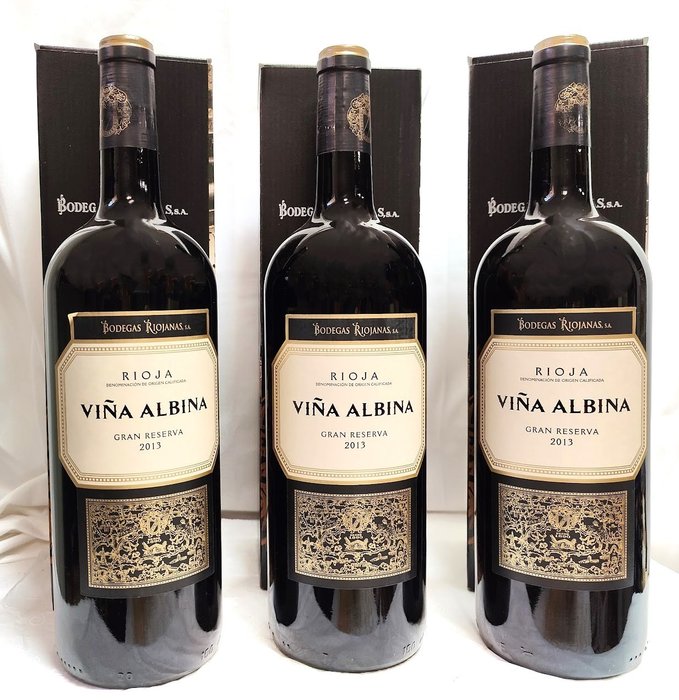 2013 Bodegas Riojanas, Viña Albina - Rioja Gran Reserva - 3 Magnums (1,5 l)