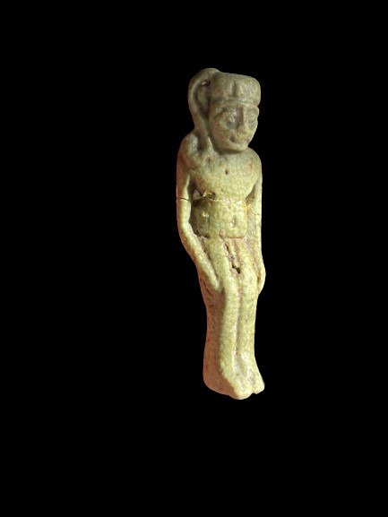 Antigo Egito, Pré-dinástico Faience Harpócrates Hórus Criança - 4.2 cm