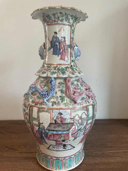 花瓶 - 瓷 - 中国 - Tongzhi (1862-1874)