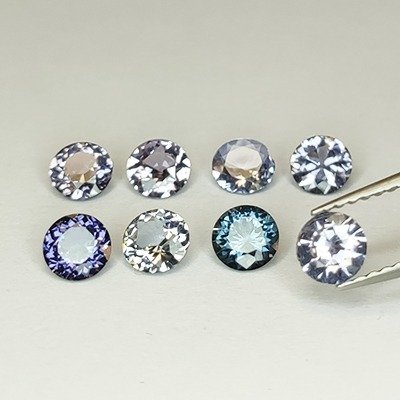 8 pcs Mehrfarben Spinell - 2.32 ct