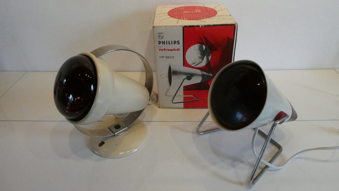 Philips - Lâmpada (2) - Lâmpadas de calor Infraphil - Metal