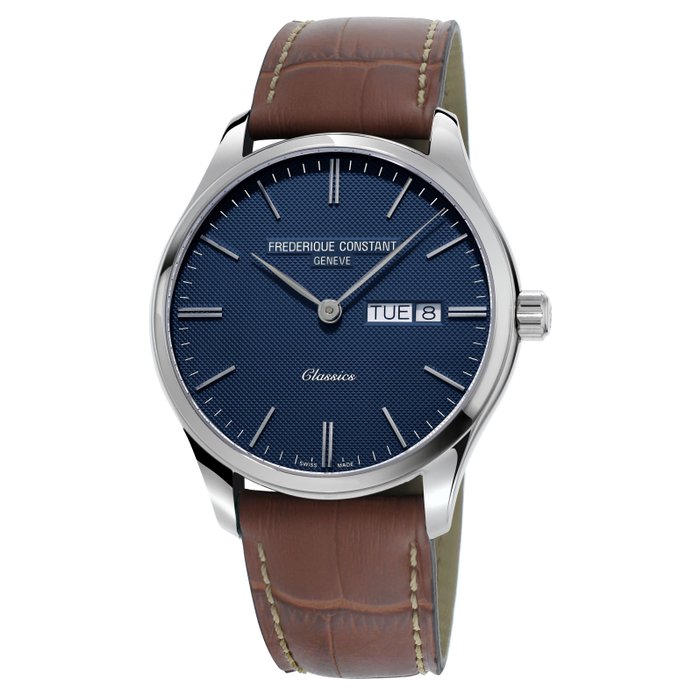 Frédérique Constant - Classic Brown Leather Blue "NO RESERVE PRICE" - 没有保留价 - FC-225NT5B6 - 男士 - 2011至现在