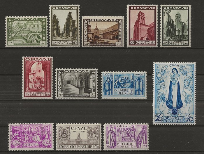 België 1933 - Grote Orval, de volledige reeks - OBP/COB 363/74