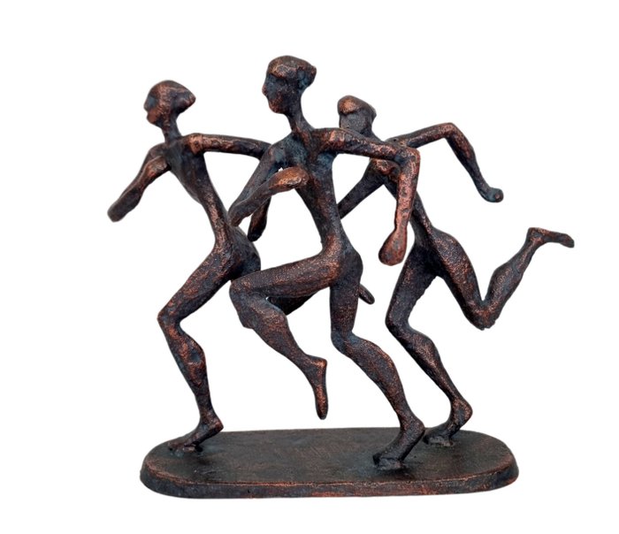 Statue - Running atlethes - Jern (støpt)