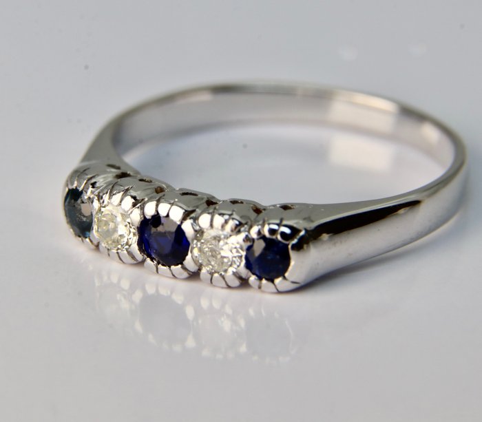 ca. 1925/'30s German master's sign - Sapphires - Gold - Ring