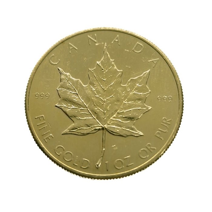 Kanada. Elizabeth II. 50 Dollars 1980 - Maple Leaf 1 Oz.