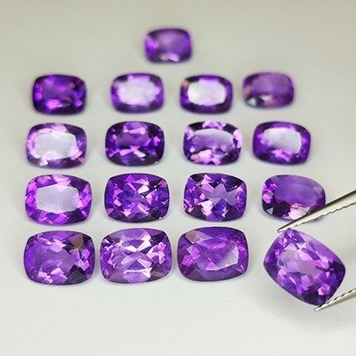17 pcs  紫水晶 - 20.38 ct