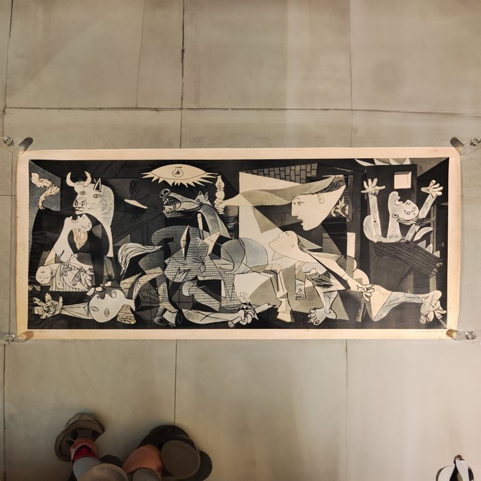 Pablo Picasso - Guernica grande Stampa artistica 160x76cm carta opaca  - Anni ‘60