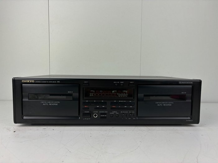 Onkyo - TA-RW411 Twin Stereo Cassette Tape Deck Cassetterecorder-speler
