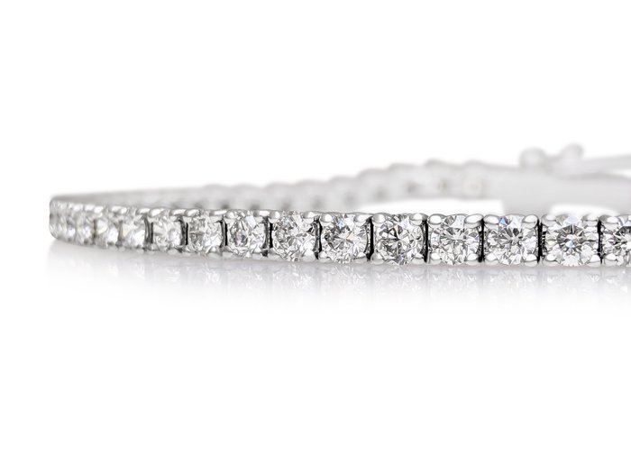Sans Prix de Réserve - Bracelet - 14 carats Or blanc -  4.87 tw. Diamant  (Naturelle) 