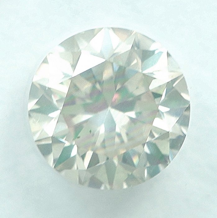 Diamant - 0.60 ct - Brillant - V-W, Light Greyish Yellow - I1