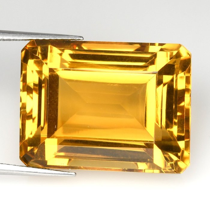 1 pcs （色彩品質優良）- [鮮豔的黃色（橙色）] 黃水晶 - 44.07 ct
