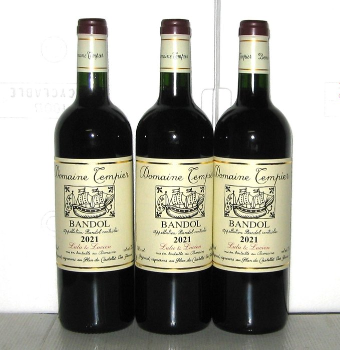 2021 Domaine Tempier (Red) "Lulu & Lucien" - Bandol - 3 Bottles (0.75L)