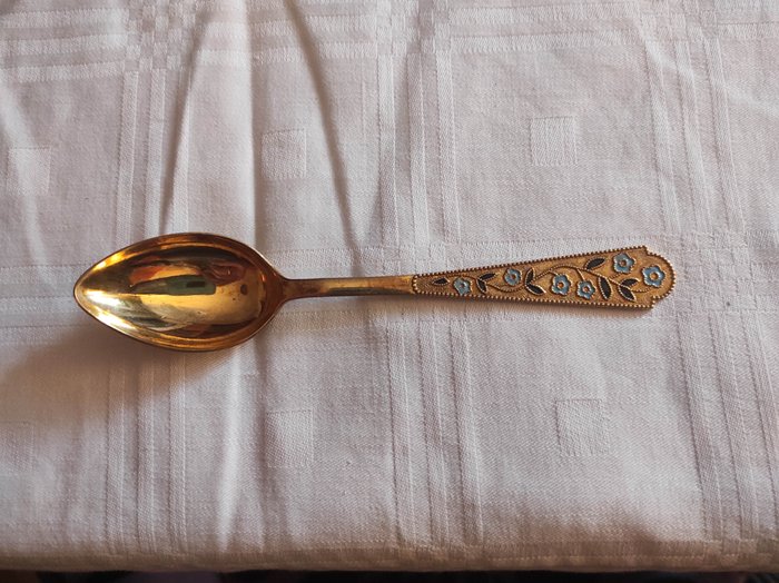 Coffee spoon (1) - Silver gilt