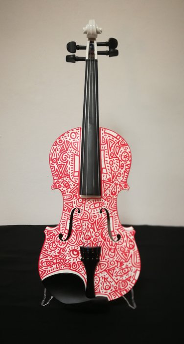 Ivan Todaro - Violino decorato a mano Rosso