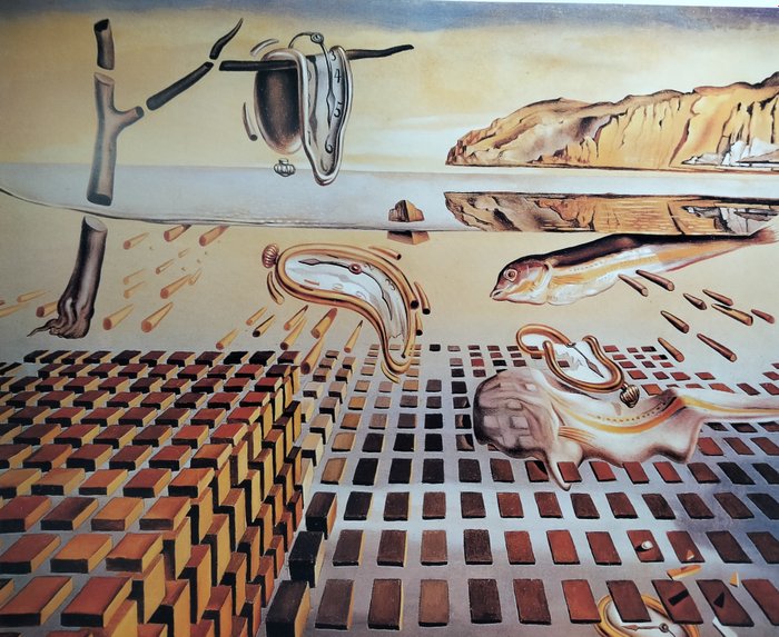 Salvador Dalí (after) - La desintegración del Tiempo, 1952