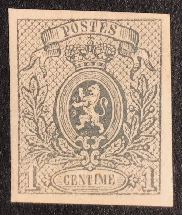 Belgien 1866/1867 - Lille Løve uigennemtrængelig med LUKSUS MARGNER - OBP/COB 22