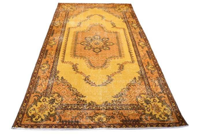 Yellow vintage √ Certificate √ Clean as new - Rug - 194 cm - 110 cm