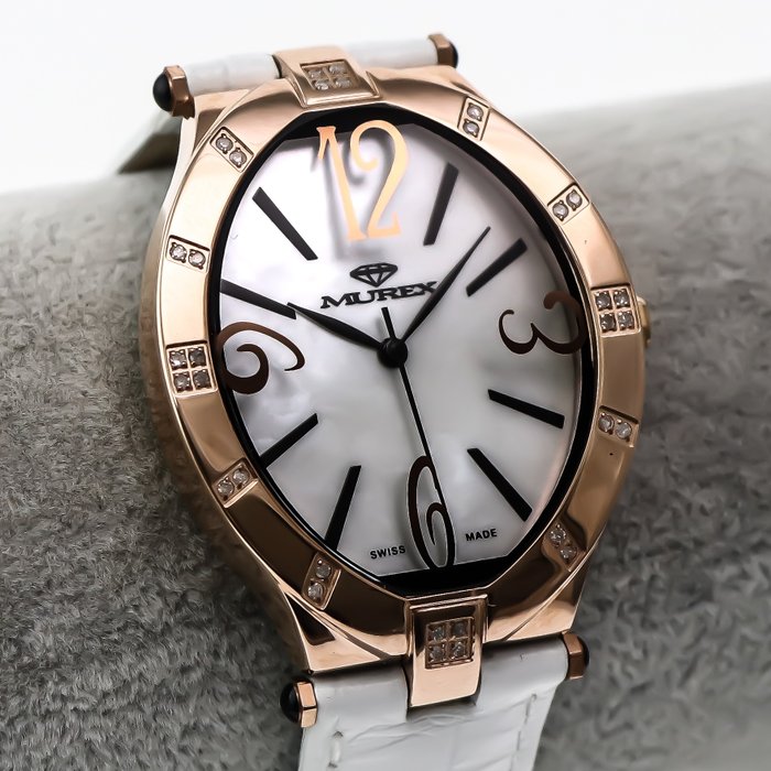 Murex - Swiss Diamond Watch - RSL815-RL-D-7 - White Strap - Zonder Minimumprijs - Dames - 2011-heden