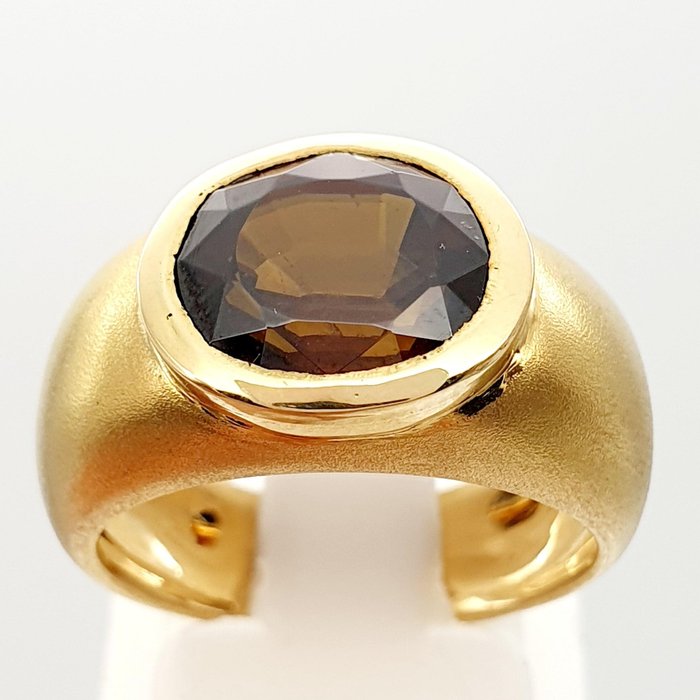 Gyűrű - 18 kt. Sárga arany Sphene 