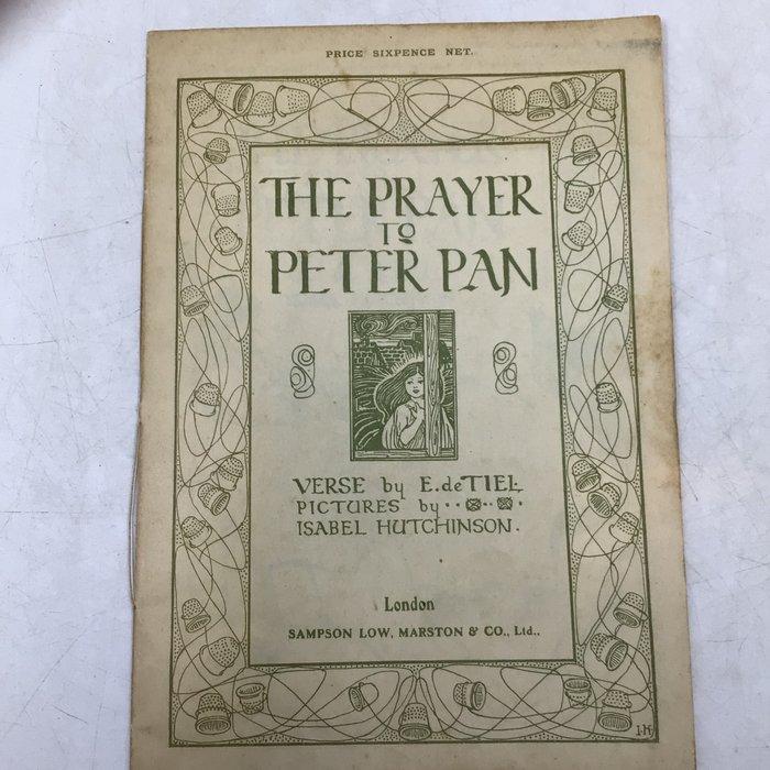 E. de Tiel / Isabel Hutchinson (ill) - The Prayer To Peter Pan - 1912